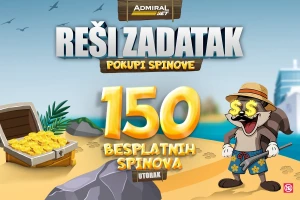 Rešite jednostavan zadatak i osvojite do 150 besplatnih spinova!